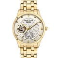 Kenneth Cole Kenneth Cole Slim KCWLL2123602  KCWLL2123602 механические женские часы  белый циферблат, браслет сталь с ip покрытием — вид спереди